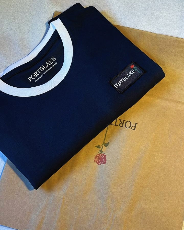 T-SHIRT FORTBLAKE NAVY/WHITE RING