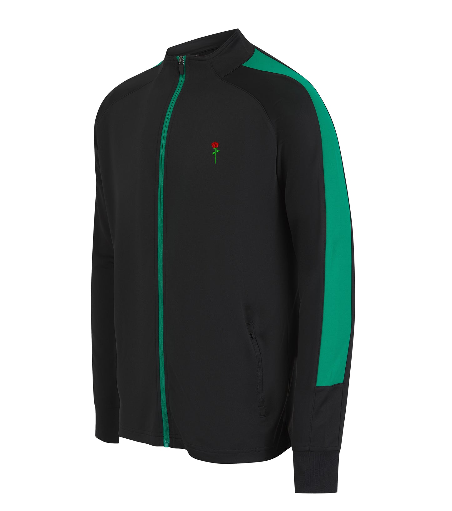 FORTBLAKE CLASSIC BLACK/GREEN TRACK JACKET