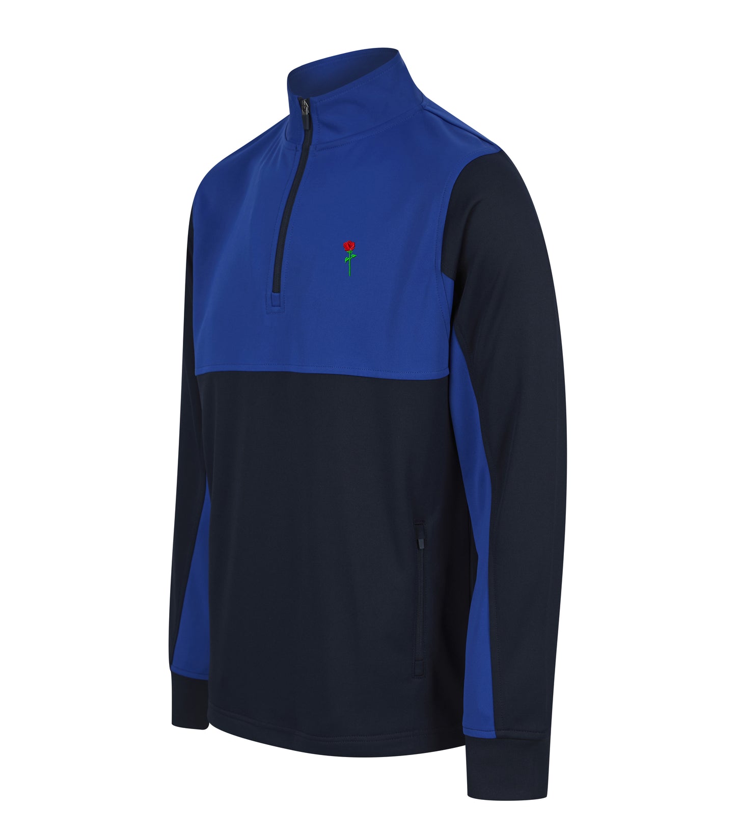 GIACCA SPORTIVA FORTBLAKE CLASSIC NAVY/BLUE CON ZIP A UN QUARTO DI TAGLIO