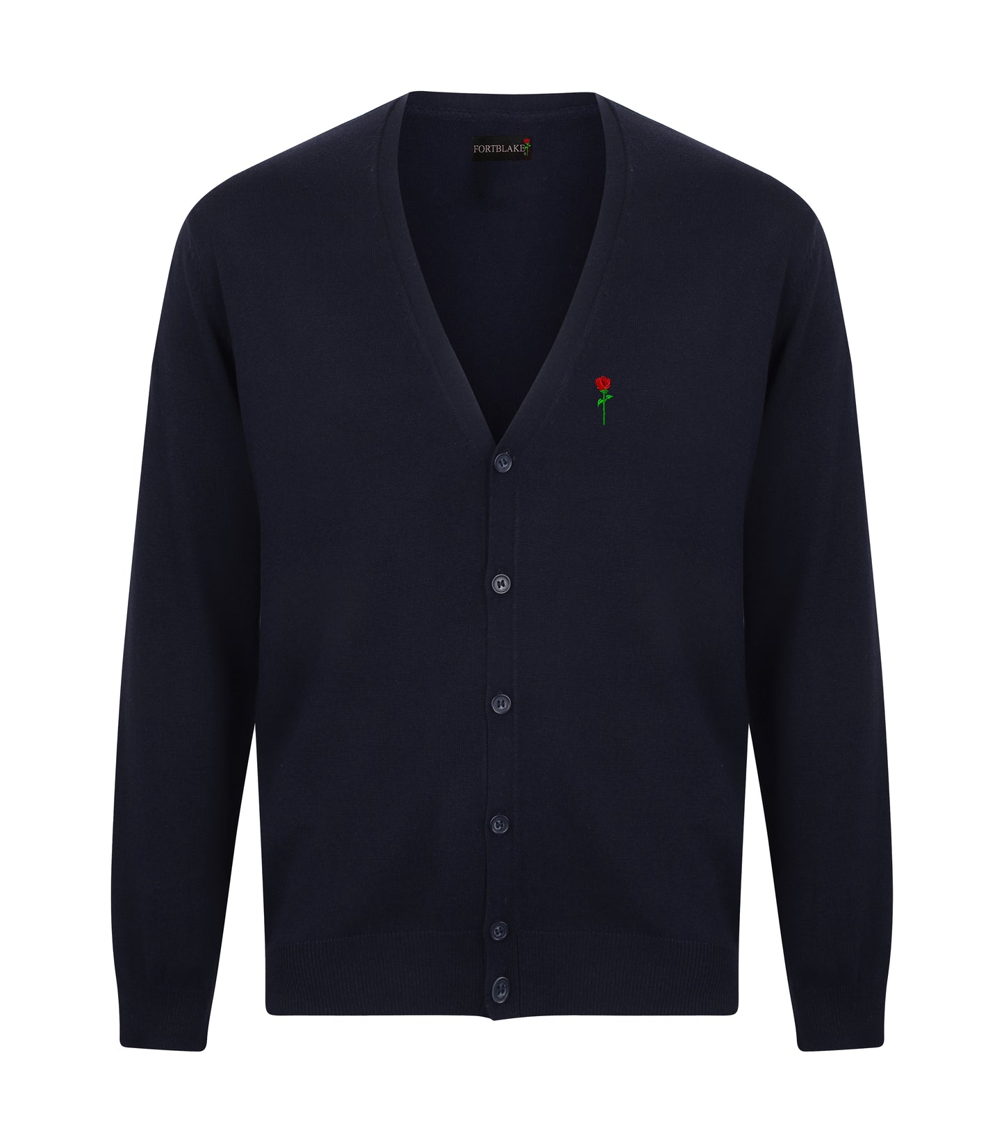 FORTBLAKE CLASSIC NAVY BUTTON CARDIGAN
