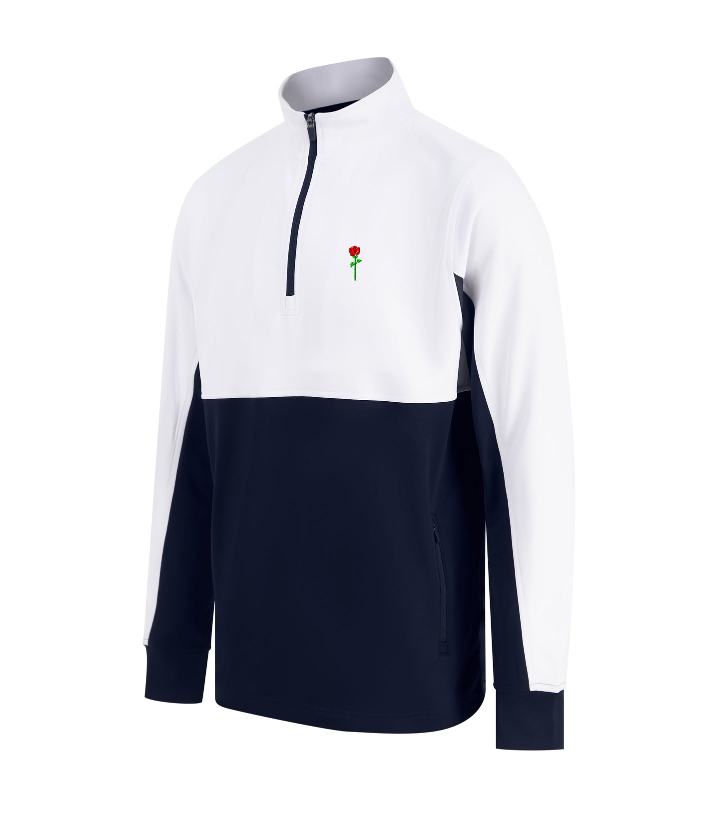 FORTBLAKE CLASSIC NAVY/WHITE QUARTER ZIP TRACK JACKET