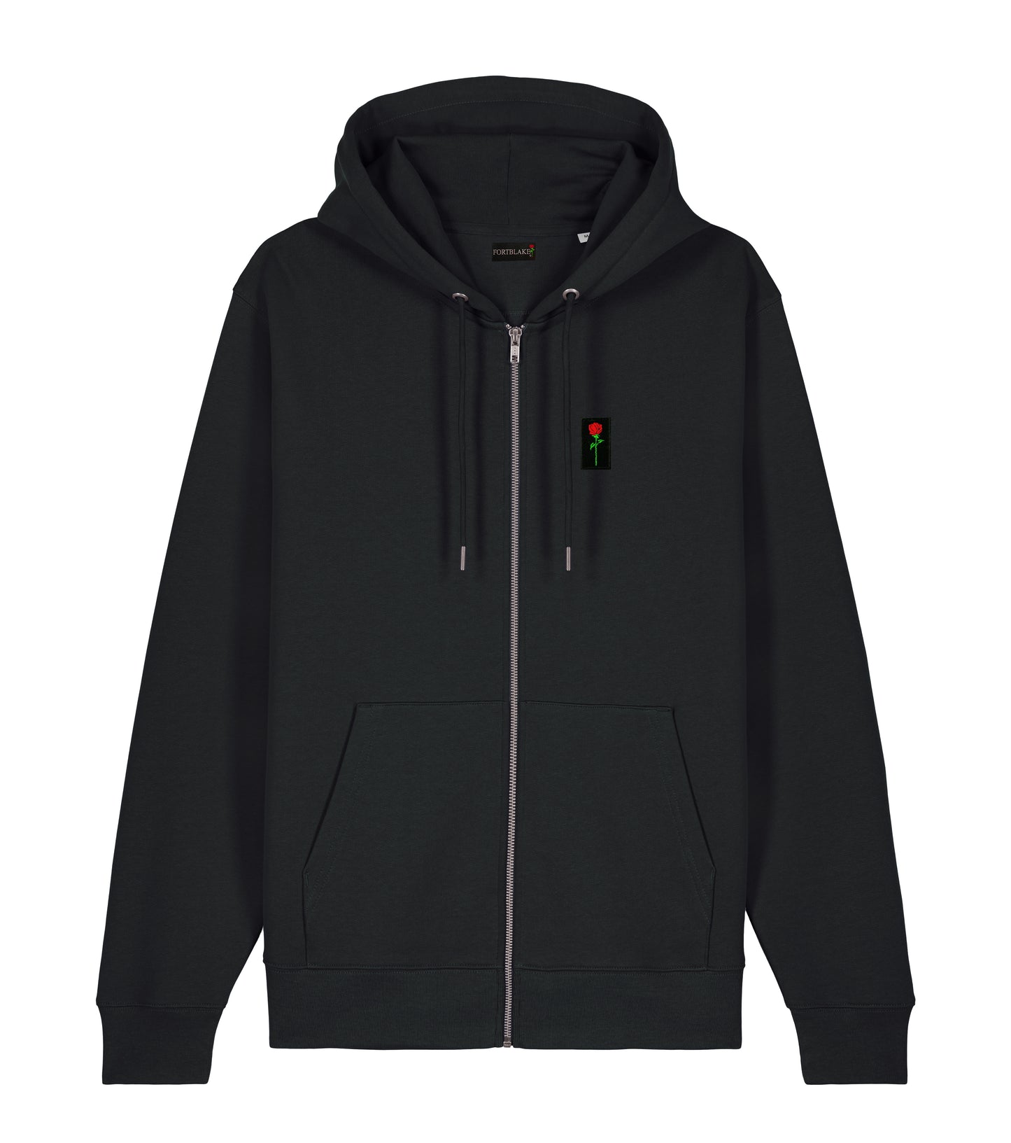 Sweat à capuche zippé noir Fortblake Artic