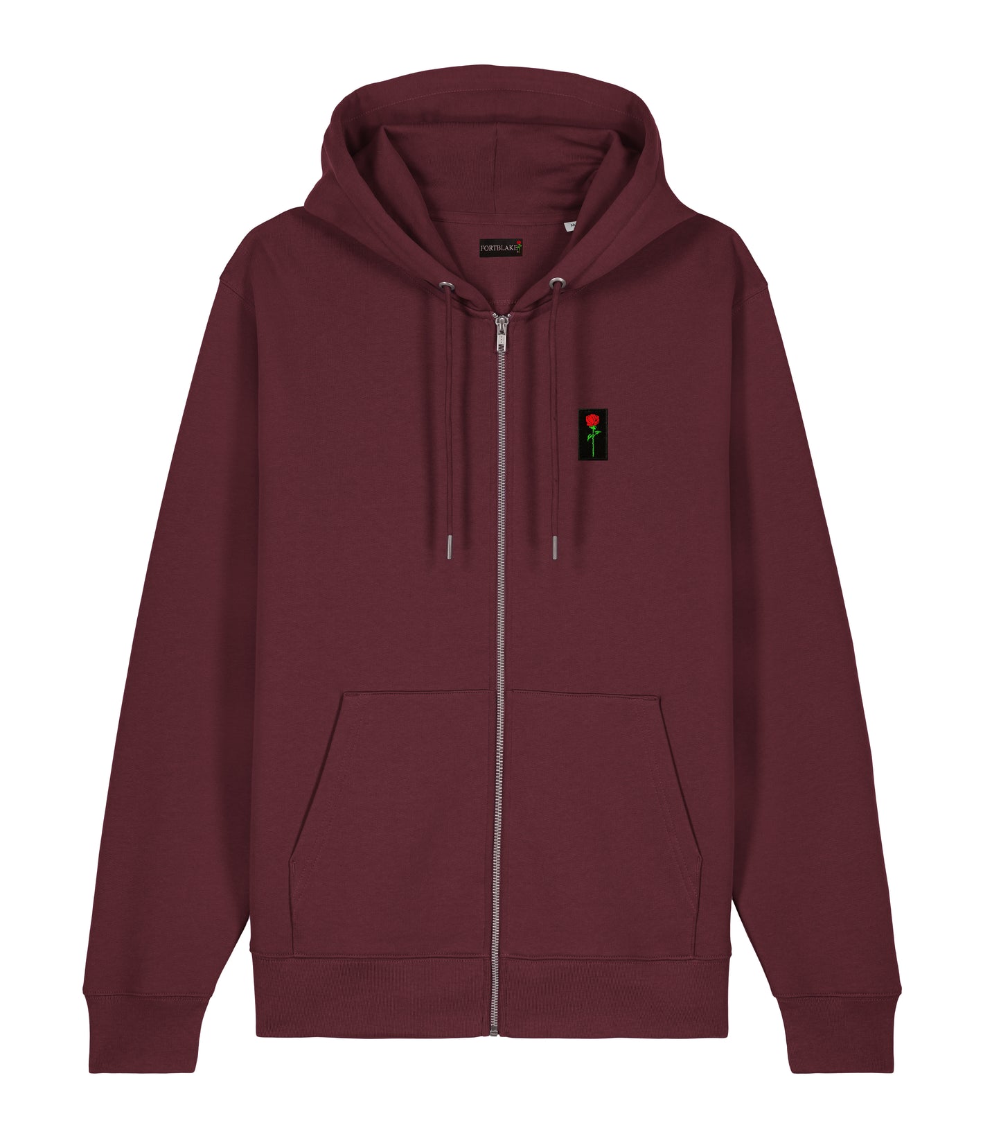 FELPA CON CAPPUCCIO E ZIP FORTBLAKE ARTIC BORDEAUX