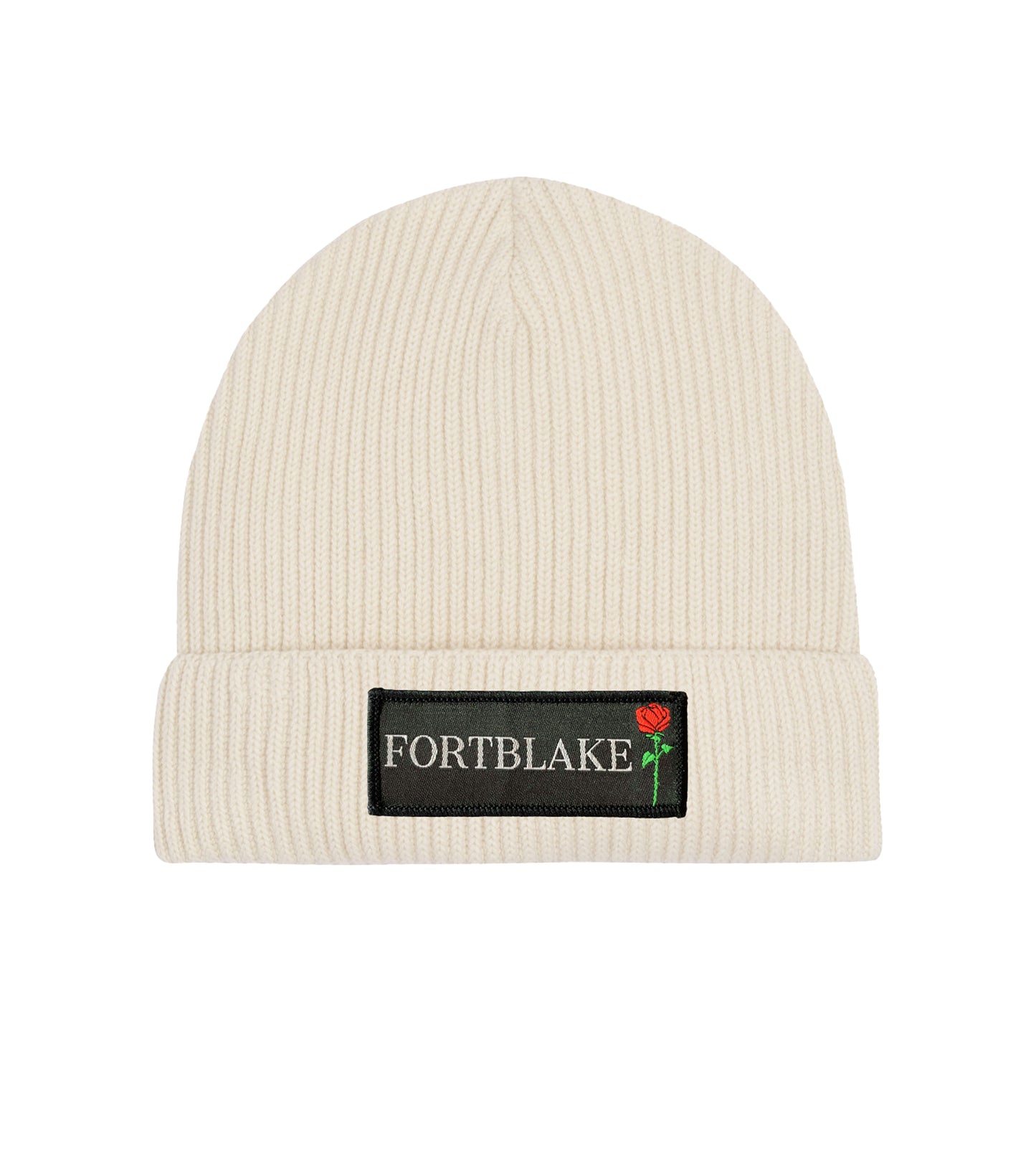 FORTBLAKE FLAG CREAM FISHERMAN BEANIE