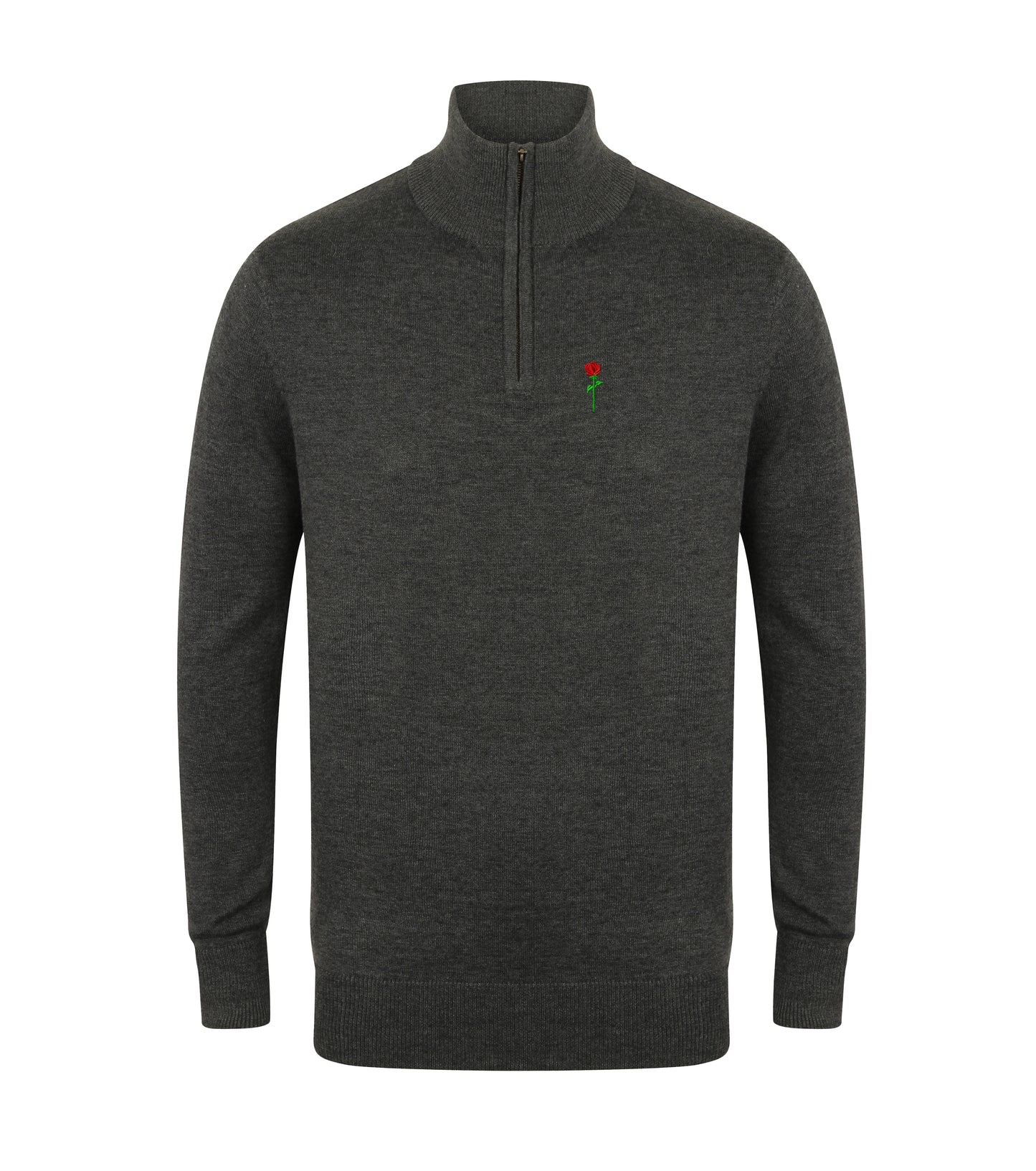 MAGLIERIA FORTBLAKE CLASSIC GRIGIO SCURO CON ZIP A UN QUARTO