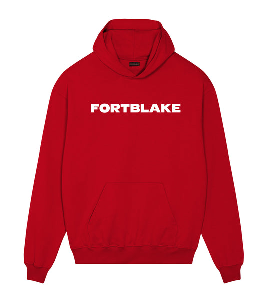FORTBLAKE DERBY RED/WHITE HOODIE