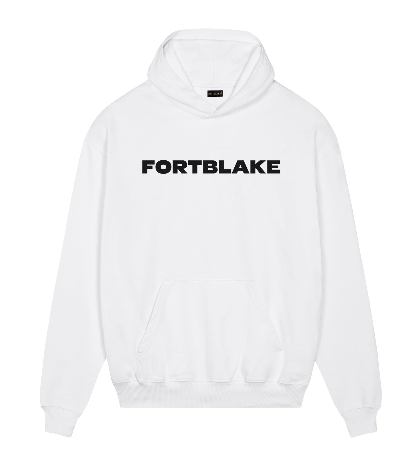 FORTBLAKE DERBY WHITE/BLACK HOODIE