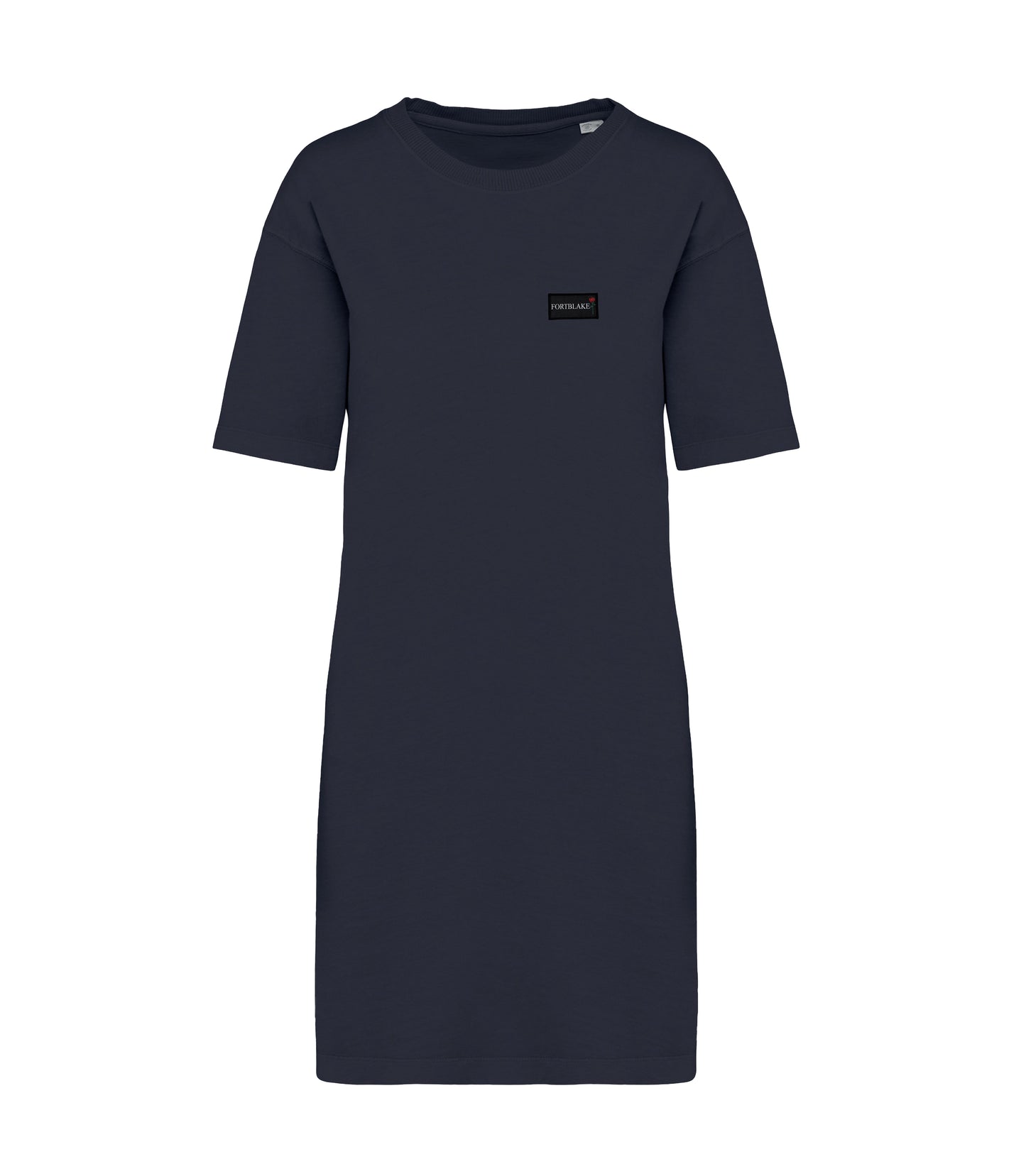 FORTBLAKE WOMAN FLAG WASHED BLACK T-DRESS