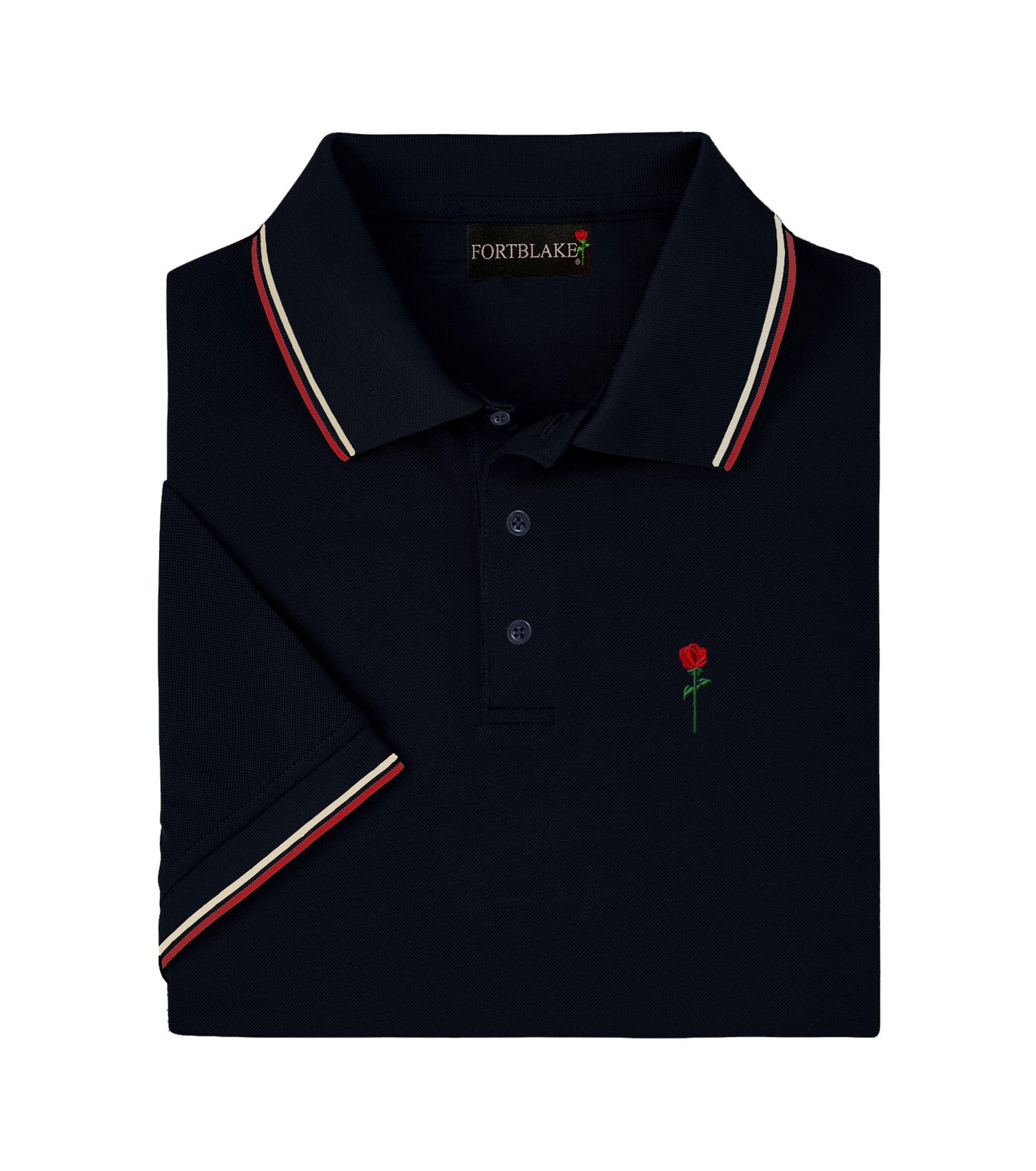 POLO FORTBLAKE NERO/ROSSO/BIANCO