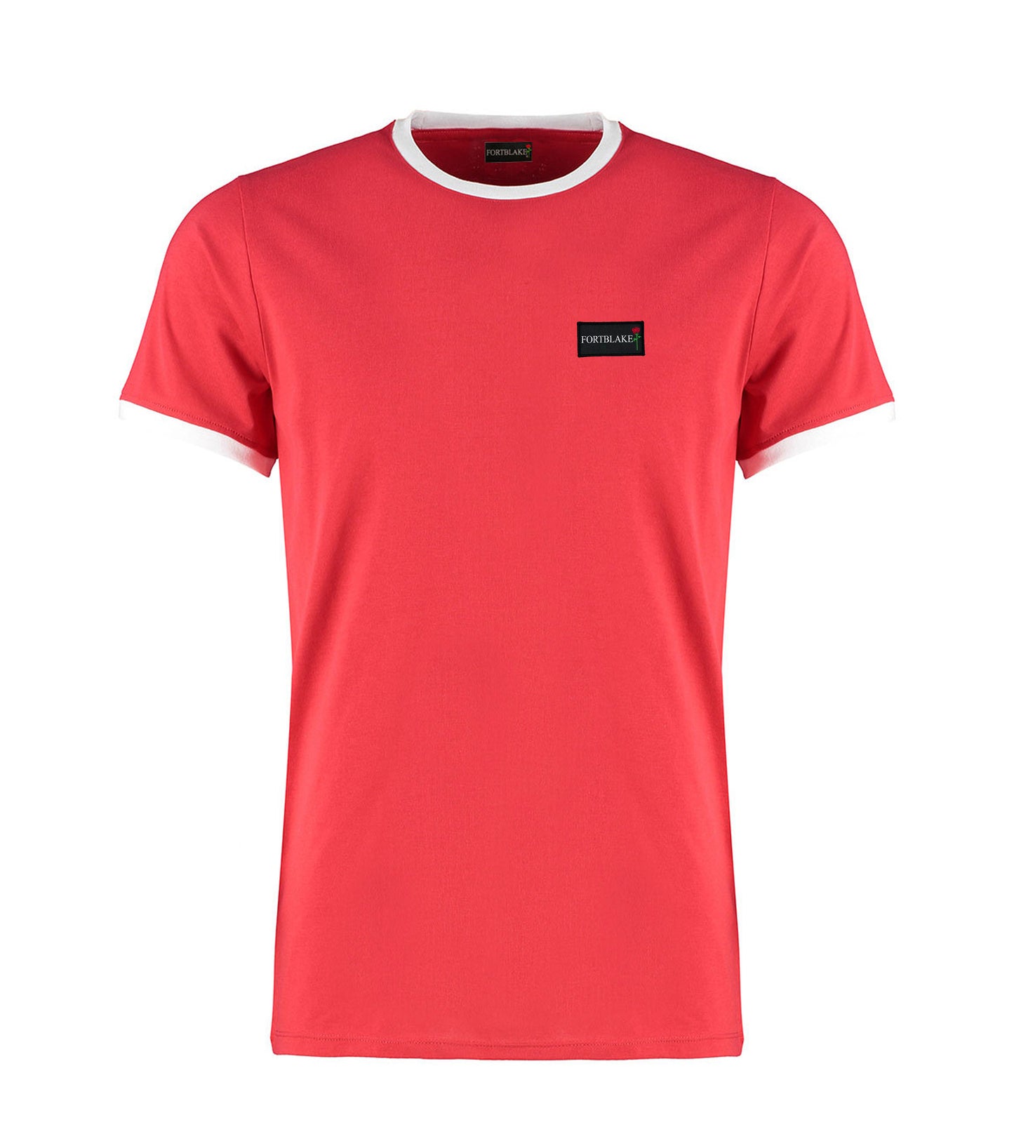 T-SHIRT FORTBLAKE LIGHTRED/WHITE RING