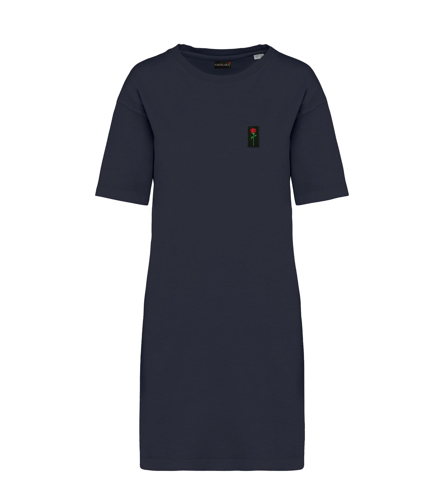 FORTBLAKE WOMAN WAVE WASHED BLACK T-DRESS