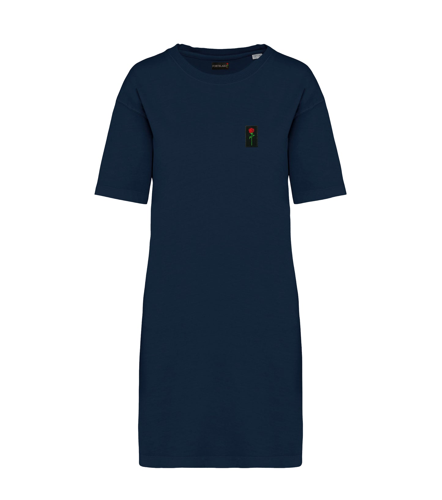 ROBE T-SHIRT BLEU MARINE FORTBLAKE WOMAN WAVE
