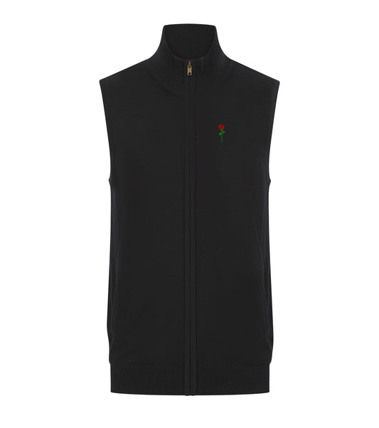 FORTBLAKE CLASSIC SLEEVELESS BLACK KNITWEAR