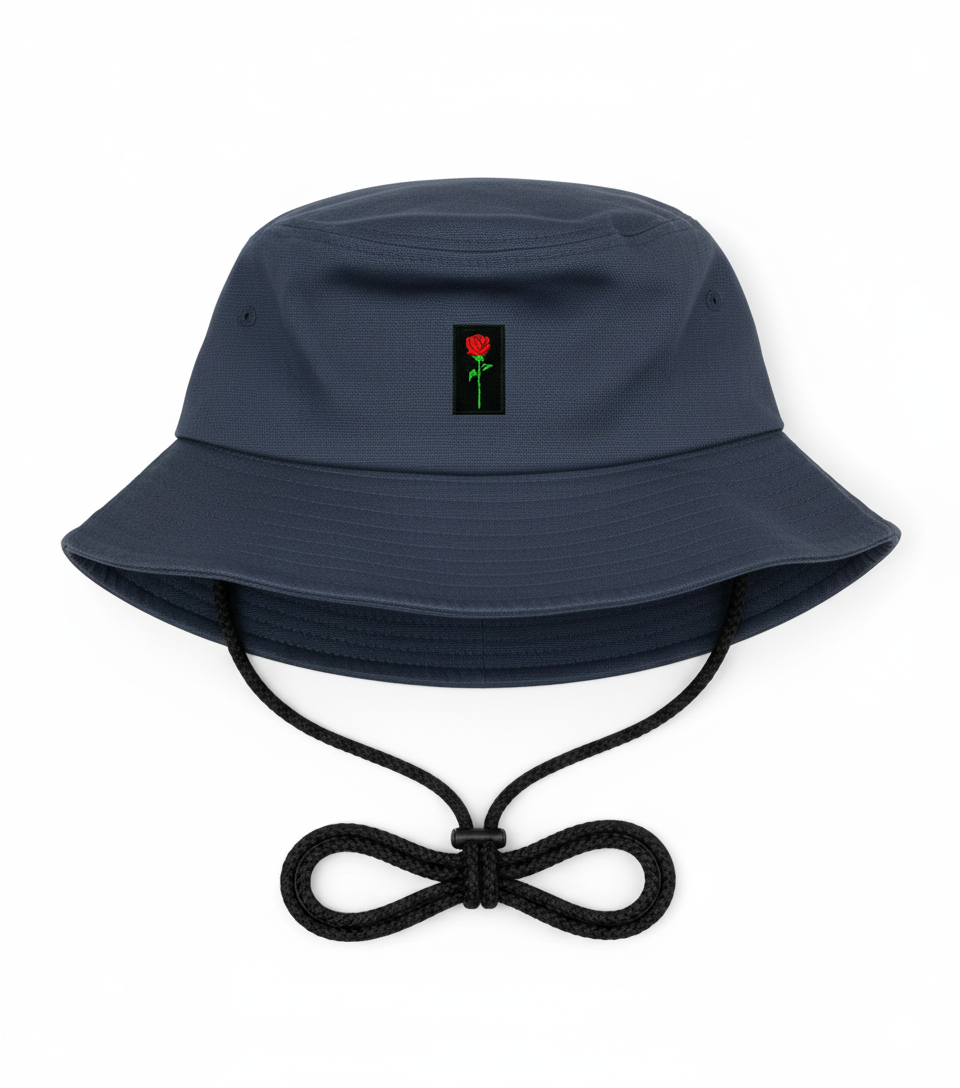 CHAPEAU BUCKET À CORDON FORTBLAKE WAVE BLEU MARINE