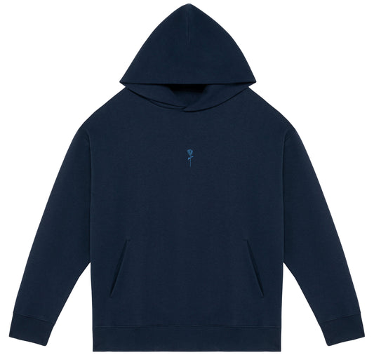 Sweat à capuche oversize bleu marine Fortblake