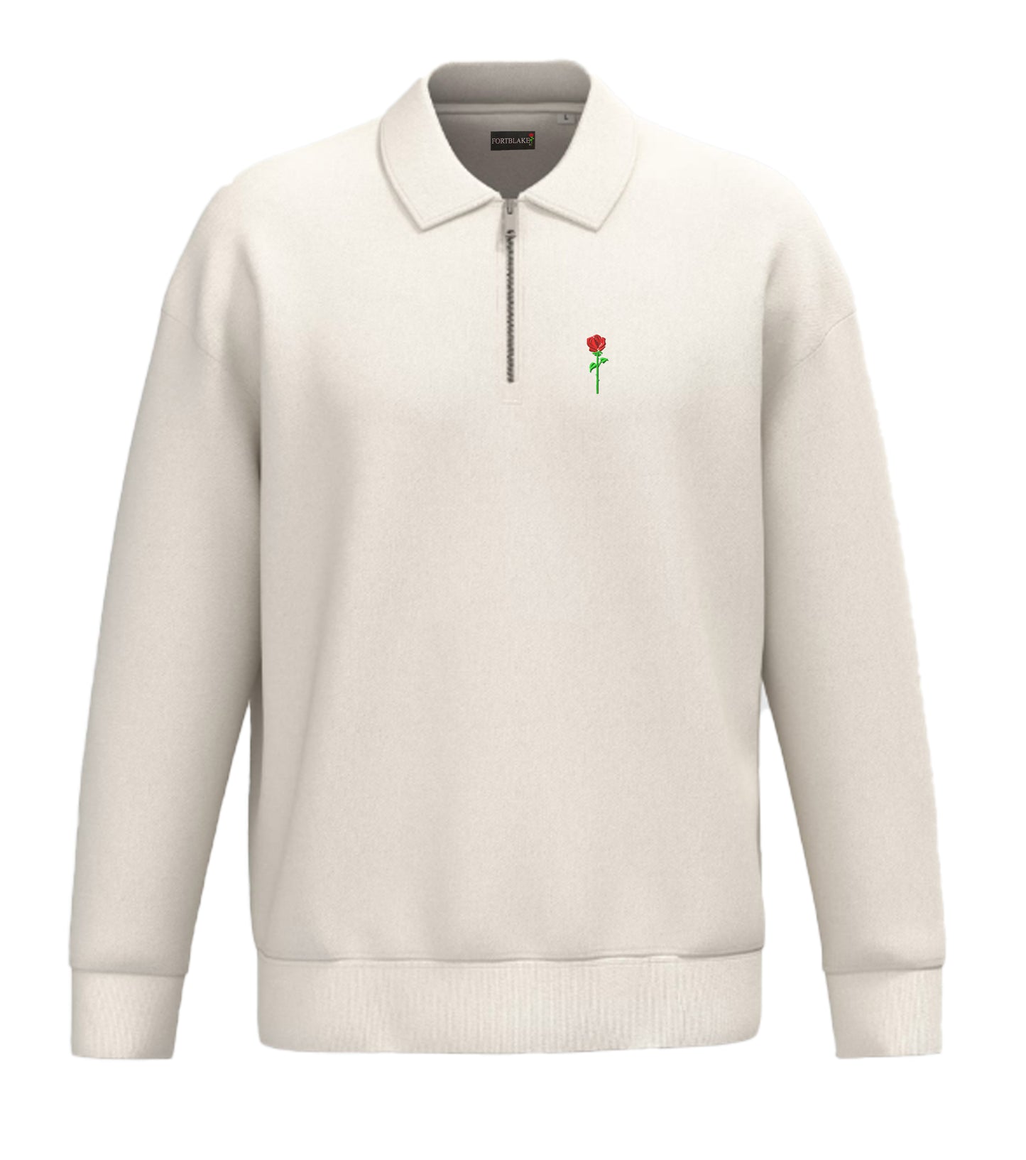 FORTBLAKE CLASSIC NOIR, MAILLE À QUART DE FERMETURE ÉCLAIR