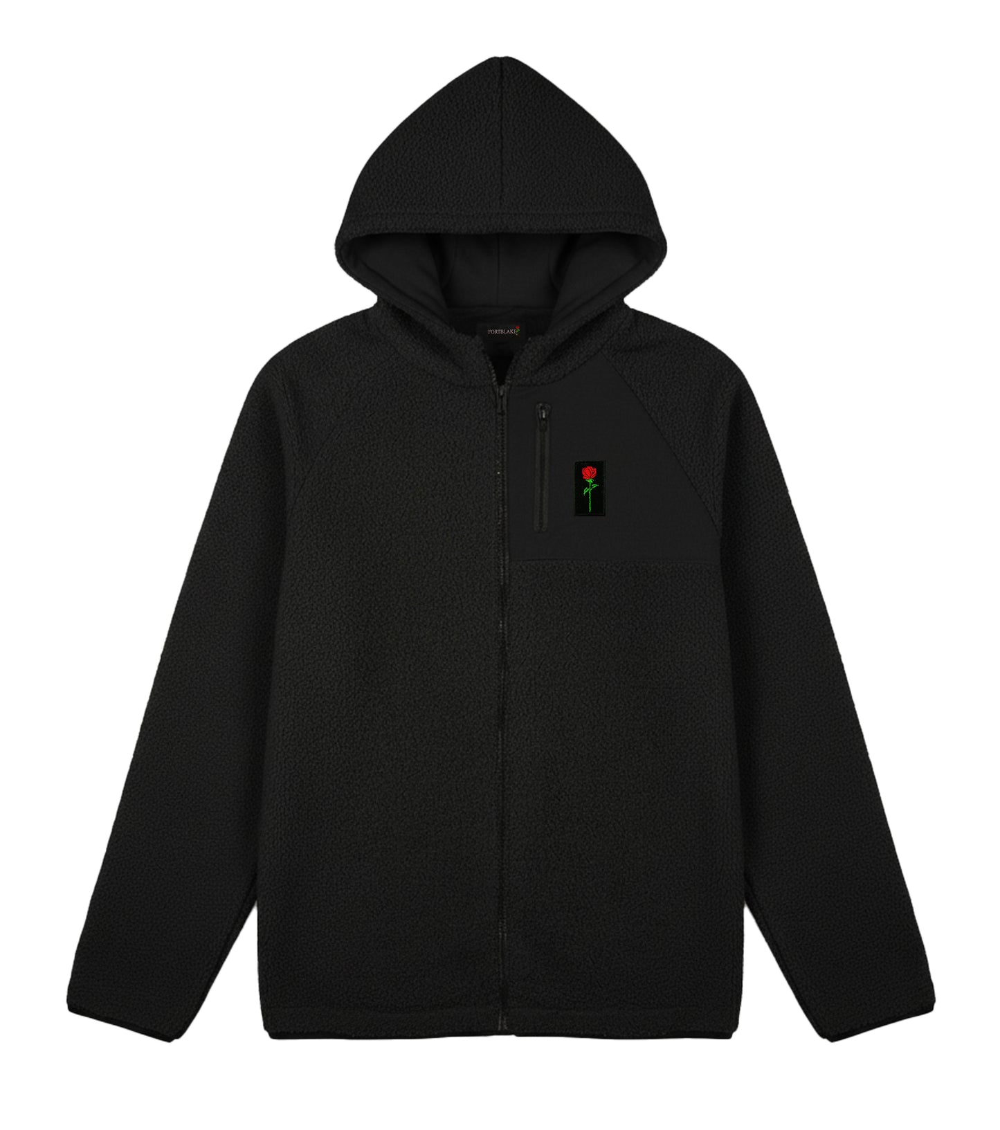 FELPA CON CAPPUCCIO TEDDY NERA FORTBLAKE