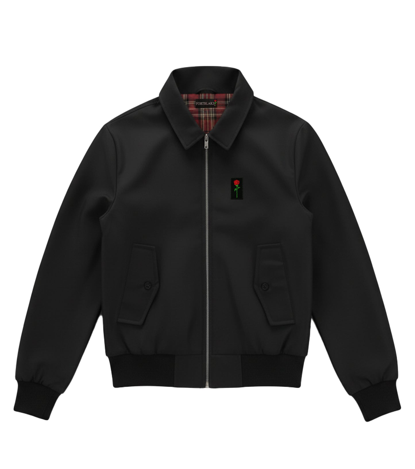 FORTBLAKE BLACK HARRINGTON JACKET