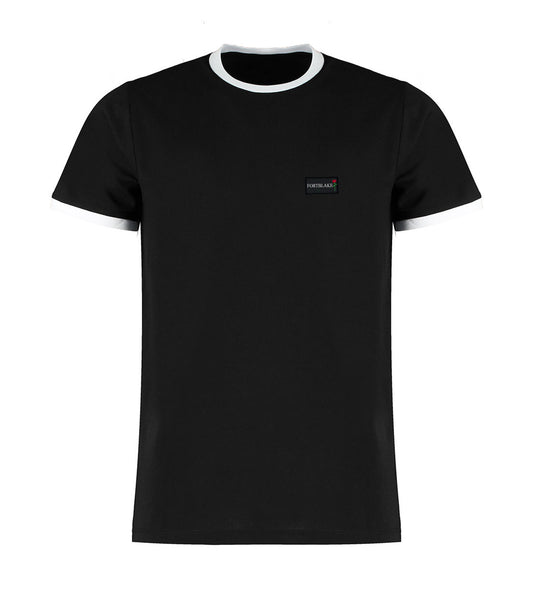 T-SHIRT FORTBLAKE NERA/BIANCO CON ANELLO