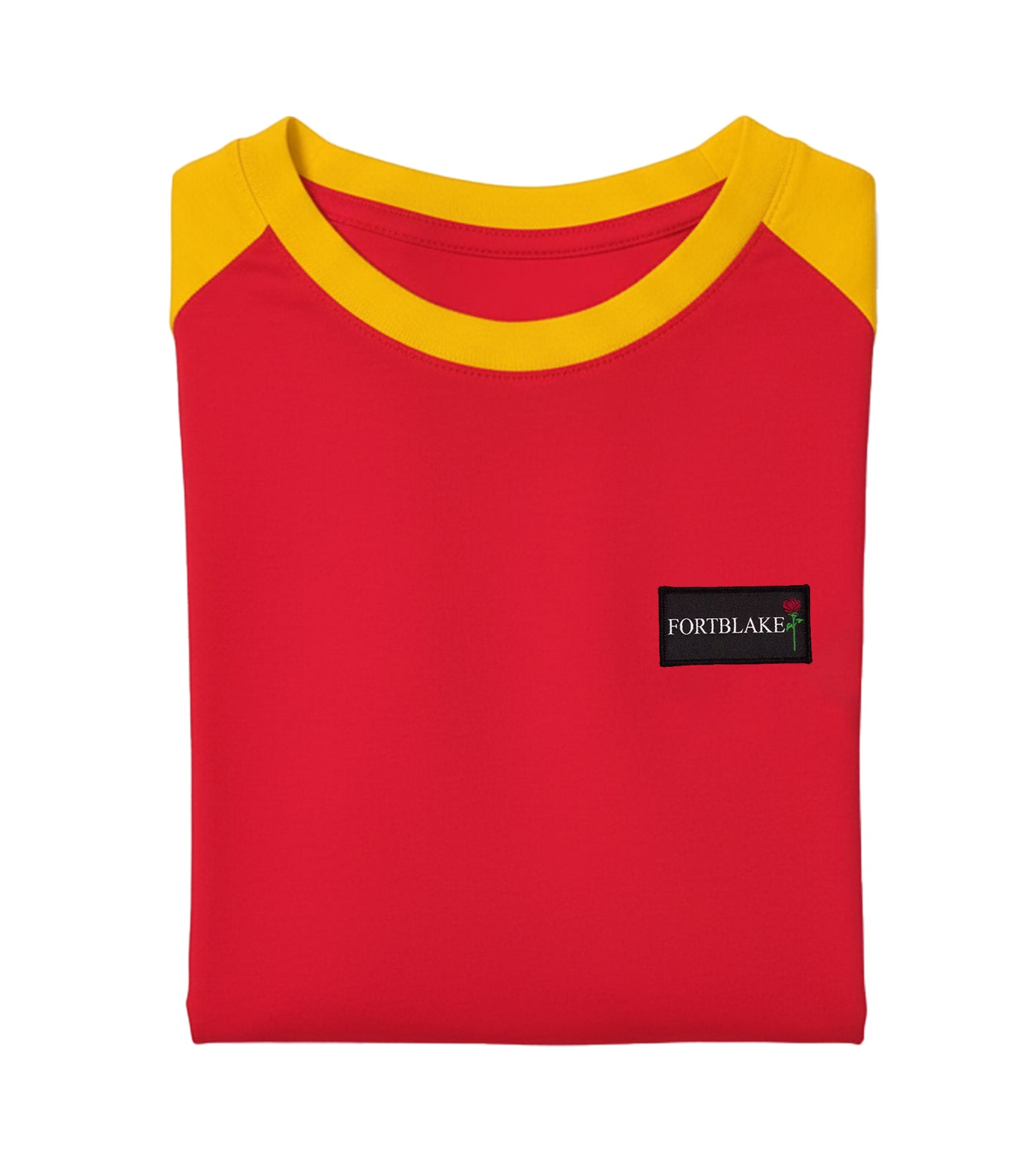 T-SHIRT BICOLORE ROSSO/GIALLO FORTBLAKE