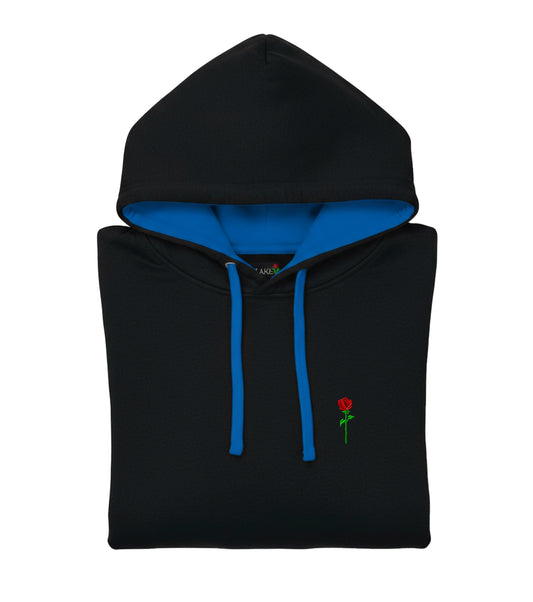 FORTBLAKE CLASSIC BLACK/BLUE BICOLOR HOODIE