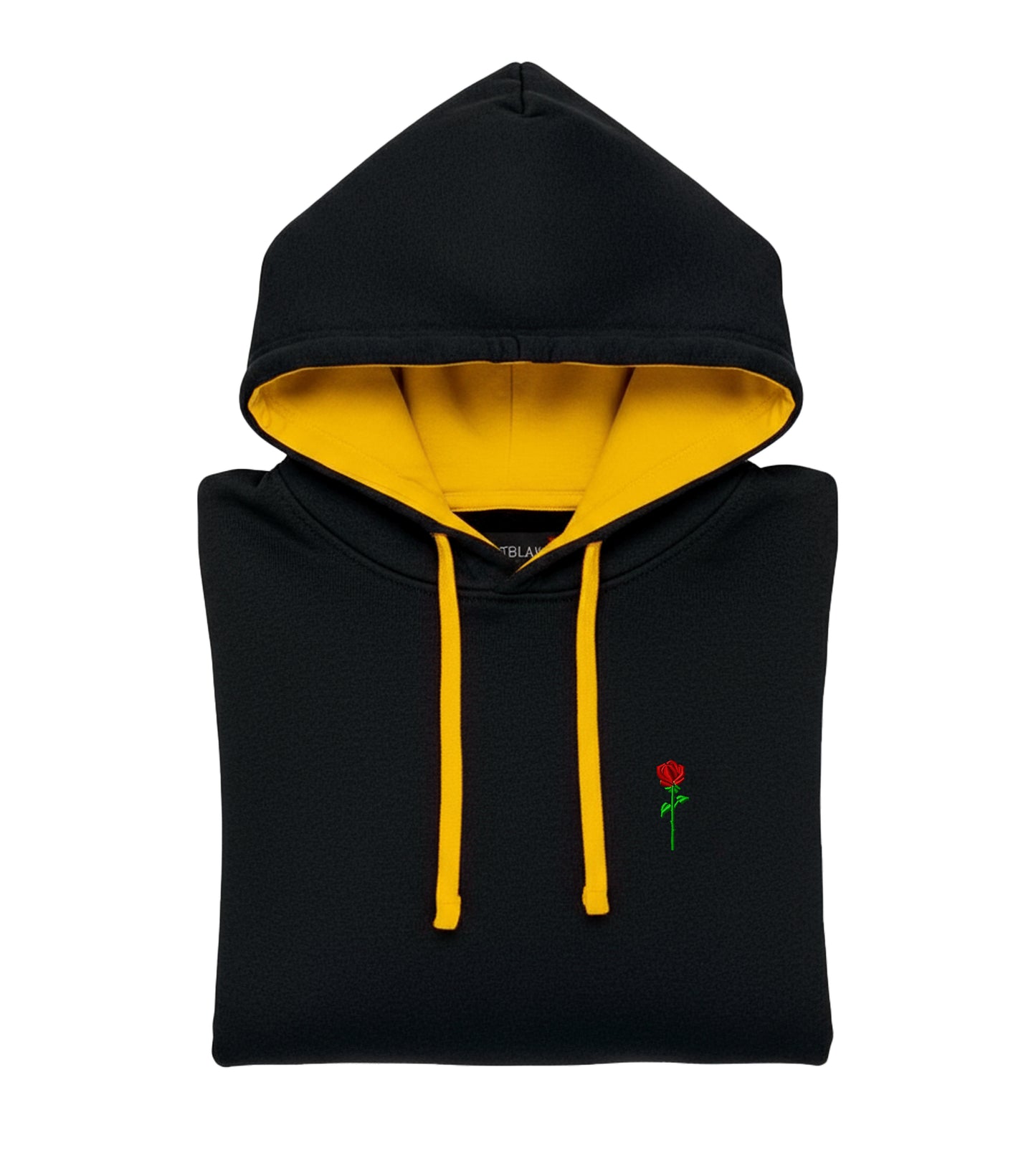 FELPA CON CAPPUCCIO BICOLORE NERO/GIALLO FORTBLAKE CLASSIC