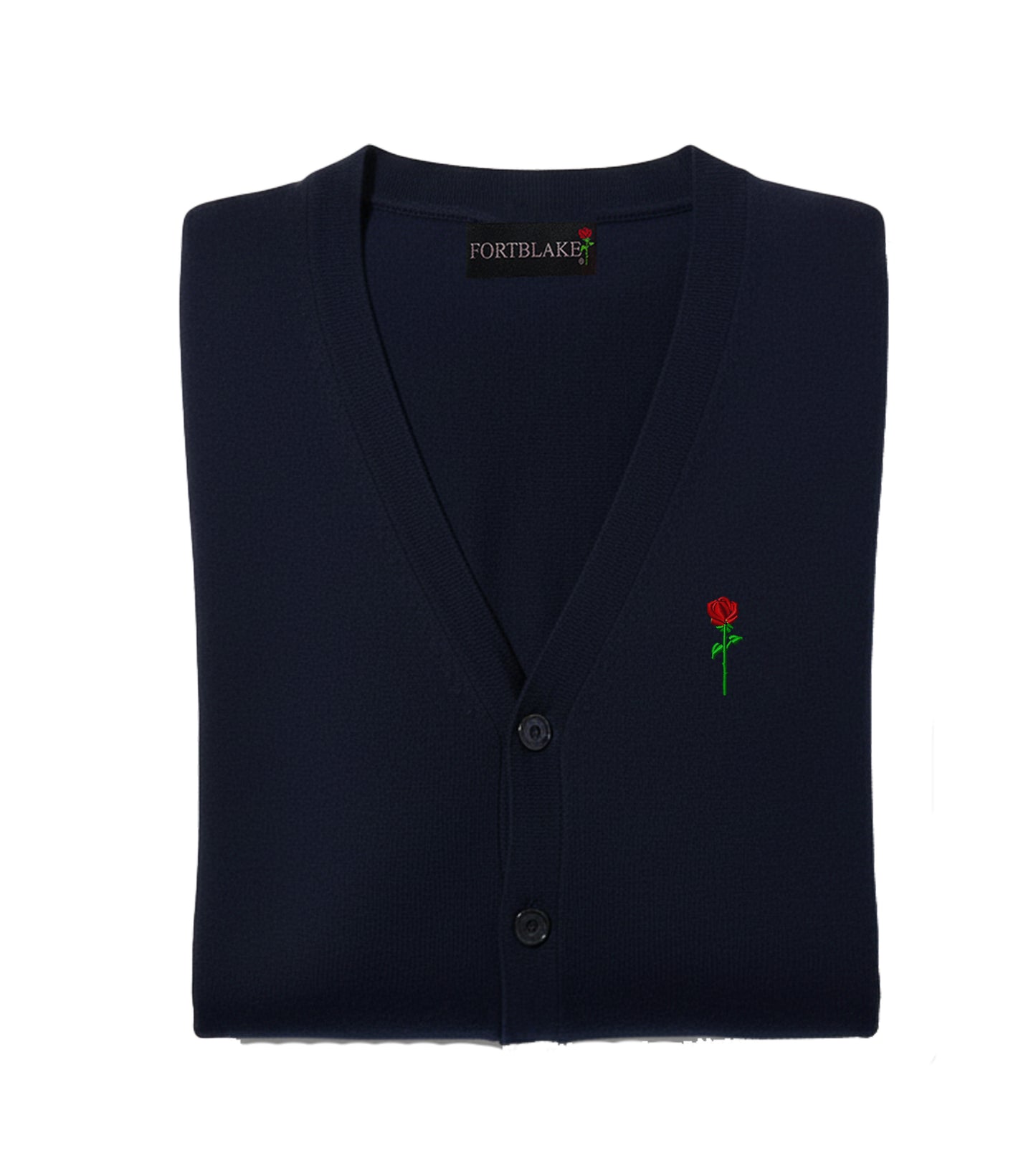 FORTBLAKE CLASSIC NAVY BUTTON CARDIGAN