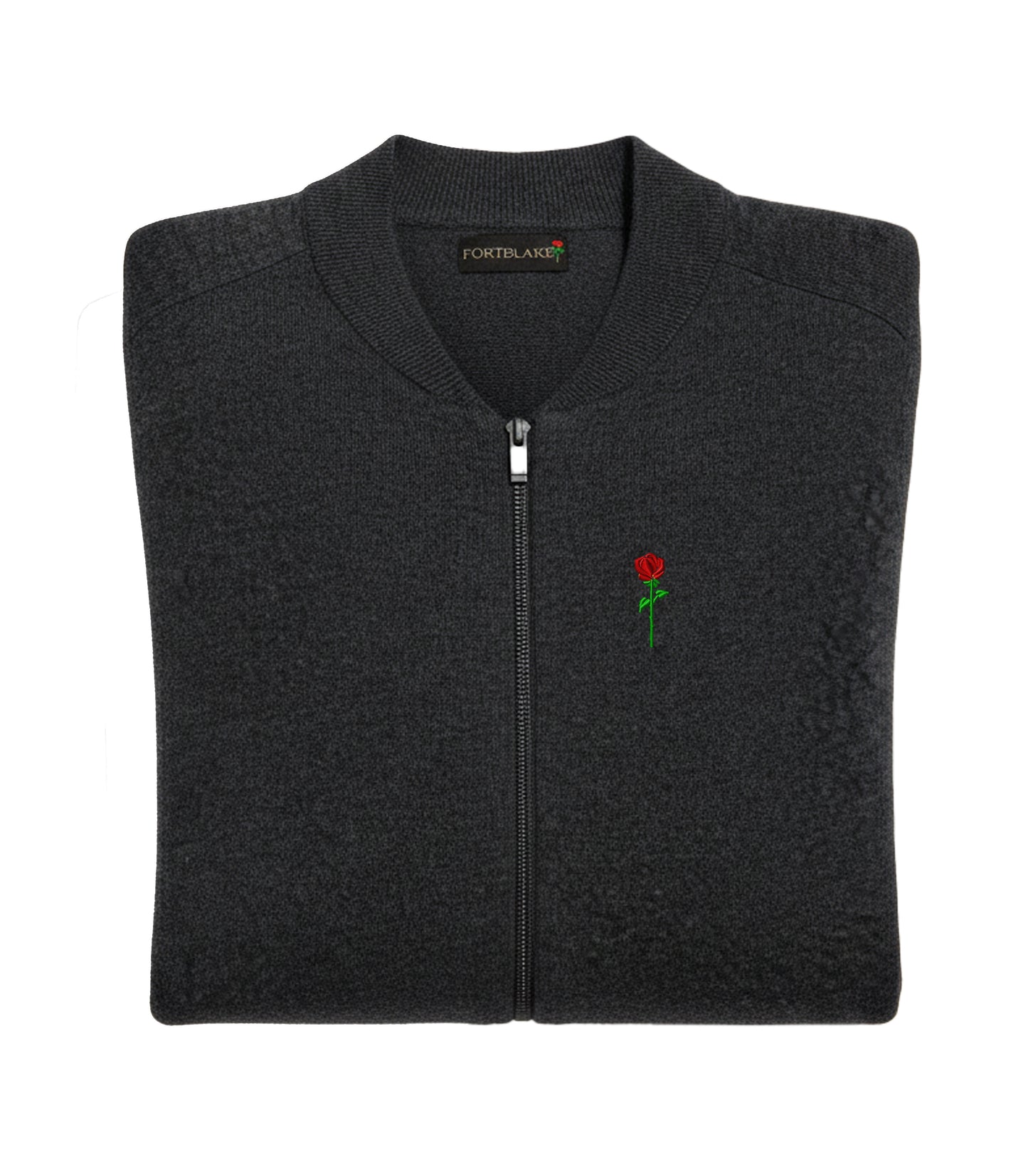 FORTBLAKE CLASSIC DARKGREY CARDIGAN KNITWEAR