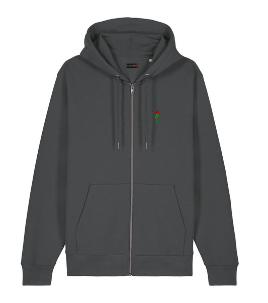 Sweat à capuche zippé Fortblake Classic Gris foncé