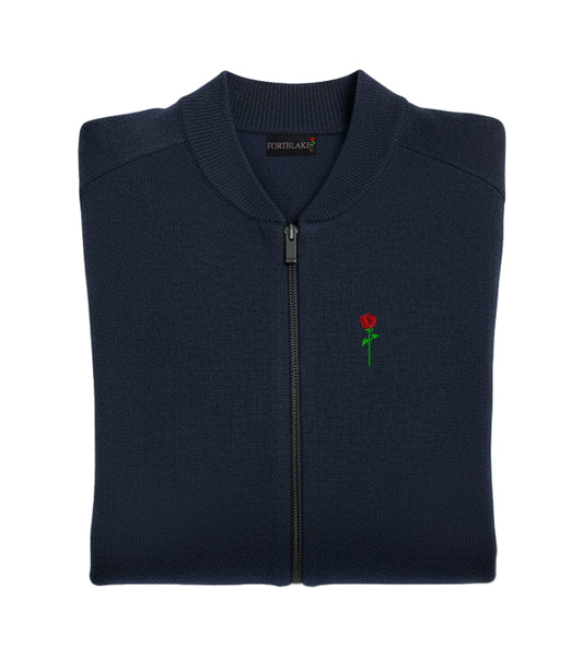 FORTBLAKE CLASSIC NAVY CARDIGAN KNITWEAR