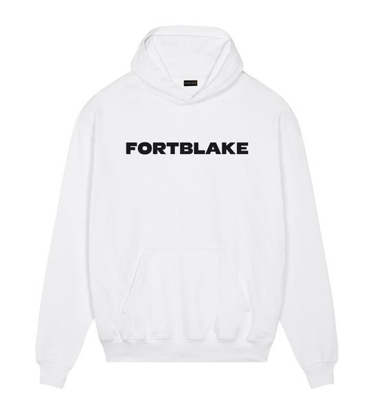 FORTBLAKE DERBY WHITE/BLACK HOODIE