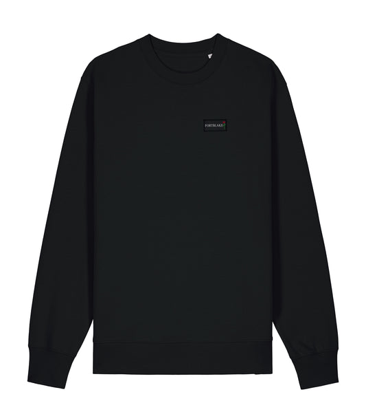 SWEAT-SHIRT NOIR AVEC DRAPEAU FORTBLAKE