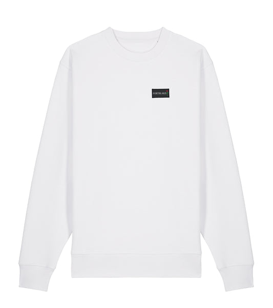 SWEAT-SHIRT BLANC AVEC DRAPEAU FORTBLAKE
