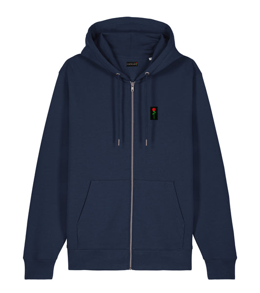 FELPA CON CAPPUCCIO E ZIP FORTBLAKE ARTIC NAVY