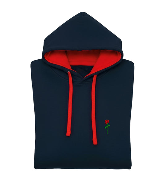 FORTBLAKE CLASSIC NAVY/RED BICOLOR HOODIE