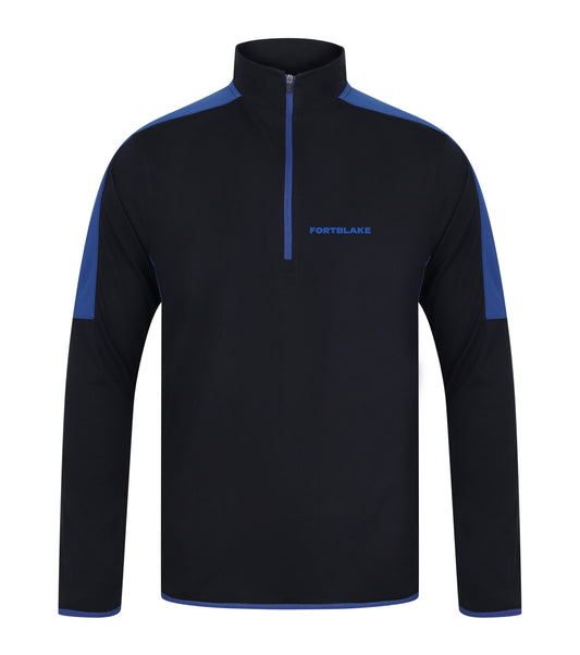 FORTBLAKE DERBY NAVY/BLUE QUARTER ZIP TRACK JACKET