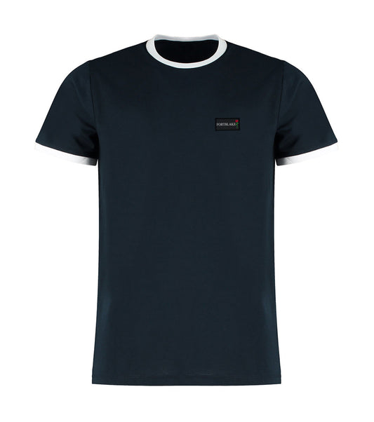 T-SHIRT FORTBLAKE NAVY/WHITE RING