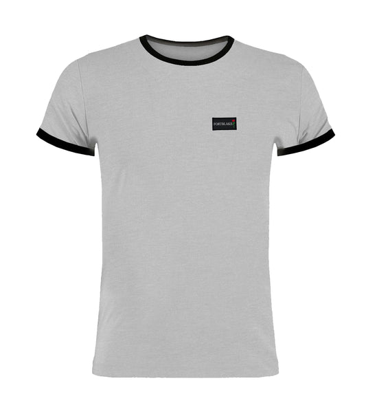T-SHIRT FORTBLAKE GRIGIO/BLU MARINO CON ANELLO