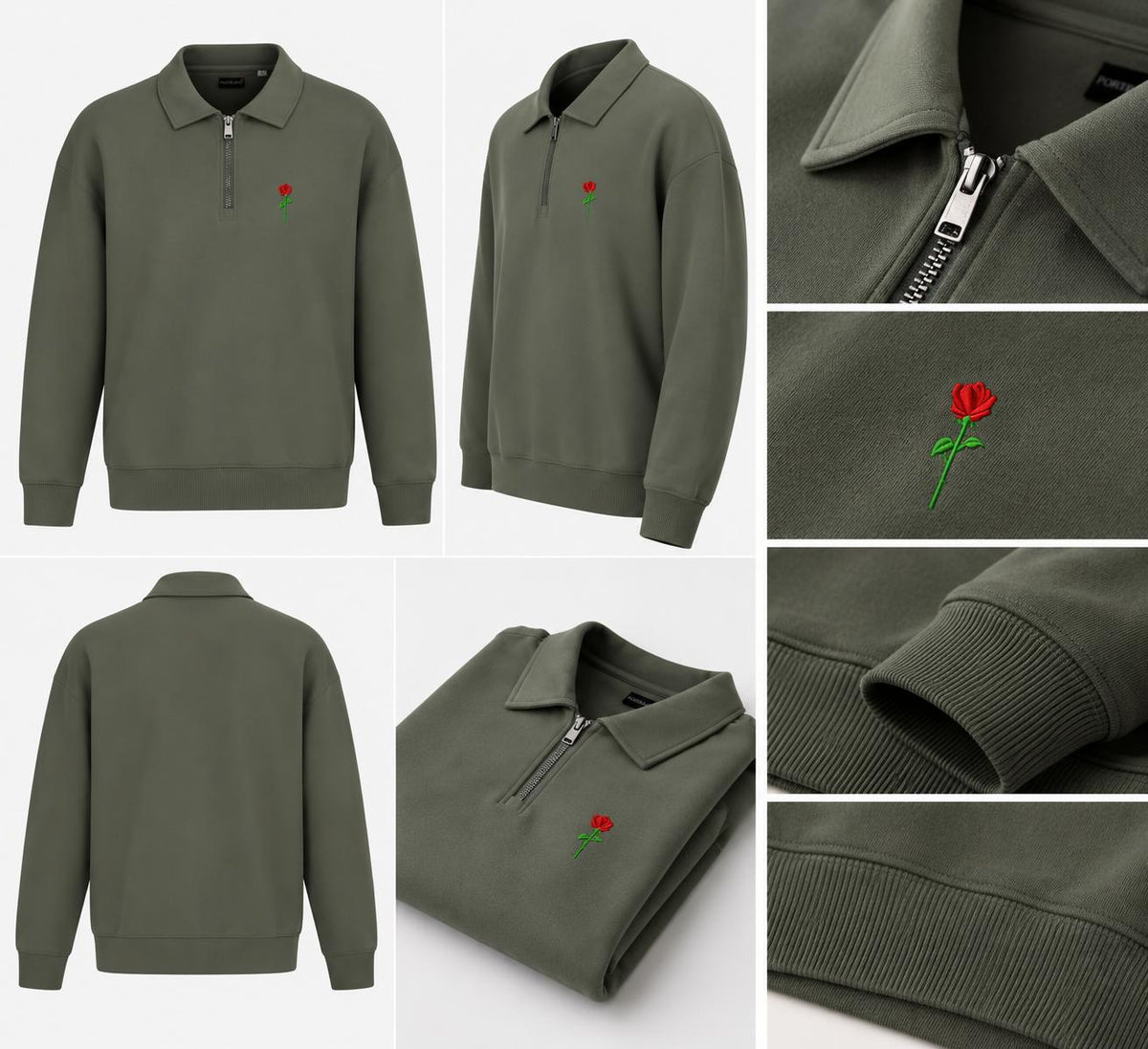 FORTBLAKE CLASSIC ARMY SWEATPOLO