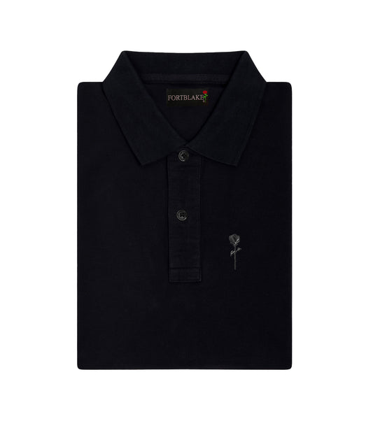FORTBLAKE SHADOW BLACK POLOSHIRT