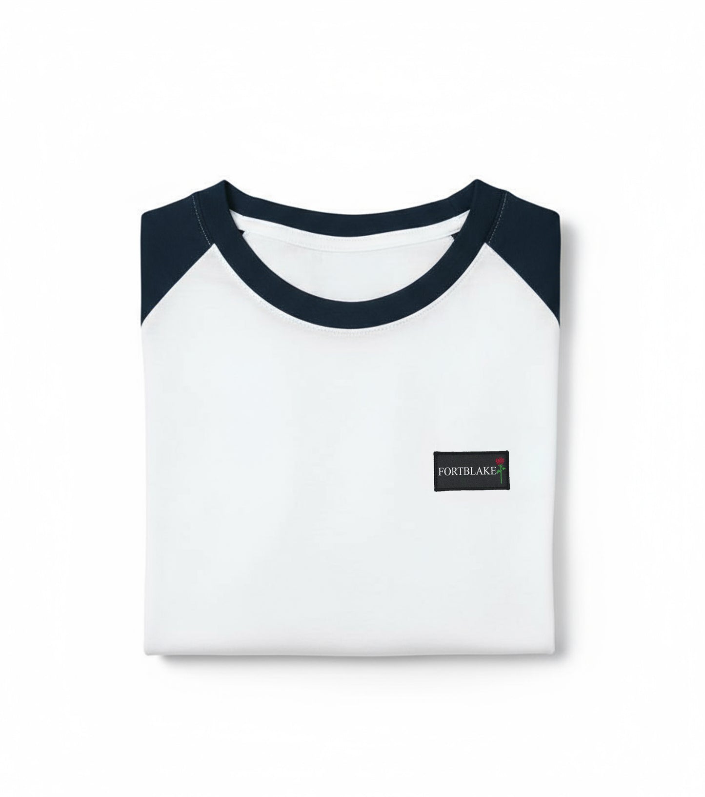 FORTBLAKE WHITE/NAVY BICOLOR T-SHIRT